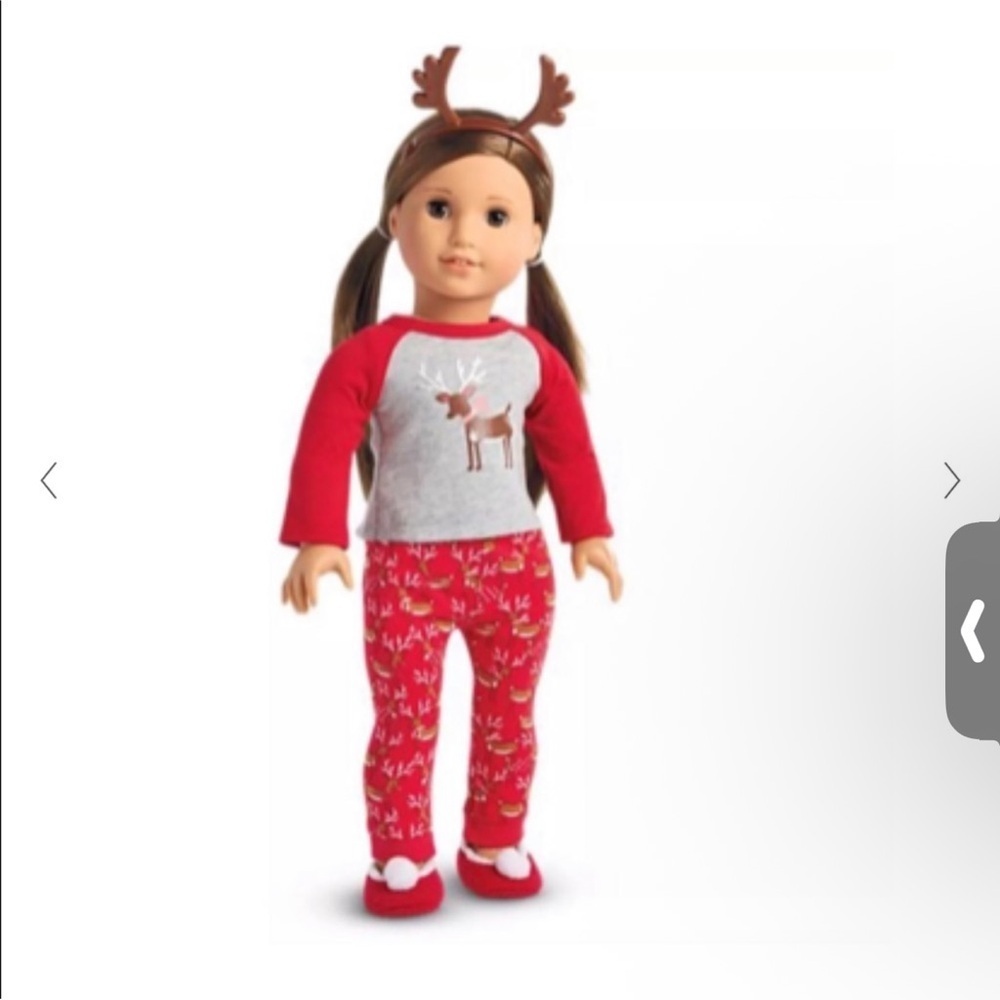 American Girl Festive Reindeer Pajama set for dolls NWT in package - Picture 2 of 8